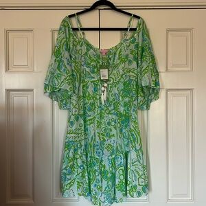 NWT ALANNA DRESS IN ANY FINS POSSIBLE. SIZE MEDIUM